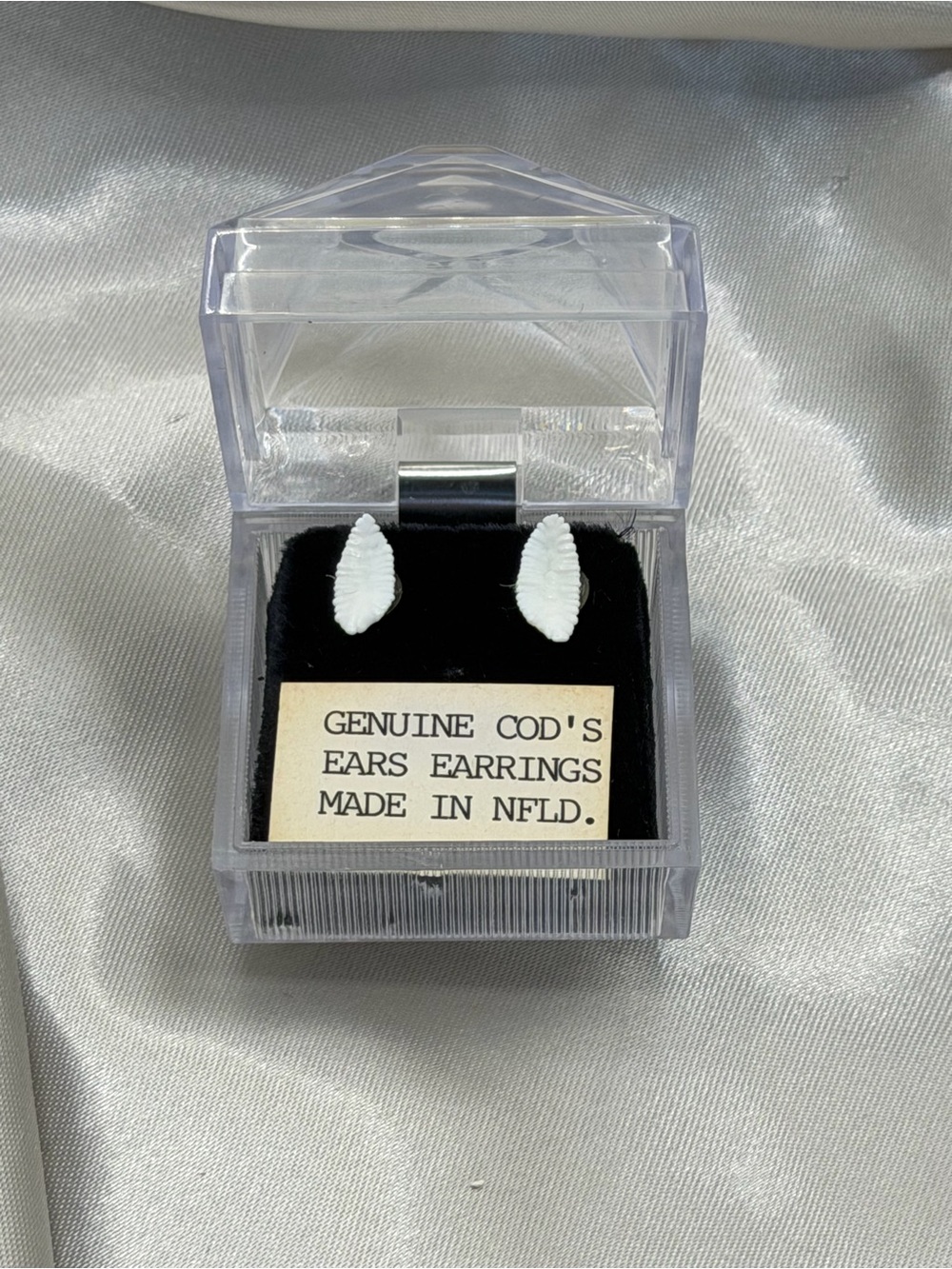 Vintage Genuine Cod’s Ears Earrings | Newfoundland NFLD Otolith Jewelry